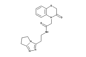 N-[2-(6,7-dihydro-5H-pyrrolo[2,1-c][1,2,4]triazol-3-yl)ethyl]-2-(3-keto-1,4-benzoxazin-4-yl)acetamide