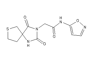 2-(2,4-diketo-7-thia-1,3-diazaspiro[4.4]nonan-3-yl)-N-isoxazol-5-yl-acetamide