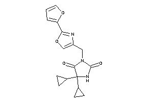 5,5-dicyclopropyl-3-[[2-(2-furyl)oxazol-4-yl]methyl]hydantoin