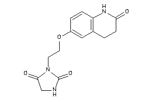 3-[2-[(2-keto-3,4-dihydro-1H-quinolin-6-yl)oxy]ethyl]hydantoin