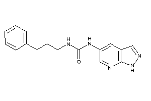 1-(3-phenylpropyl)-3-(1H-pyrazolo[3,4-b]pyridin-5-yl)urea