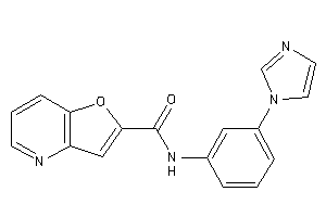 N-(3-imidazol-1-ylphenyl)furo[3,2-b]pyridine-2-carboxamide