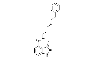 3-keto-N-(3-phenethyloxypropyl)-1,2-dihydropyrazolo[3,4-b]pyridine-4-carboxamide