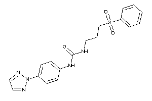 1-(3-besylpropyl)-3-[4-(triazol-2-yl)phenyl]urea