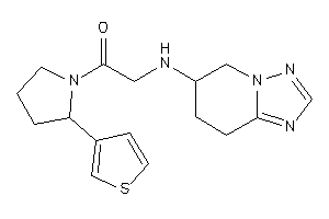 2-(5,6,7,8-tetrahydro-[1,2,4]triazolo[1,5-a]pyridin-6-ylamino)-1-[2-(3-thienyl)pyrrolidino]ethanone