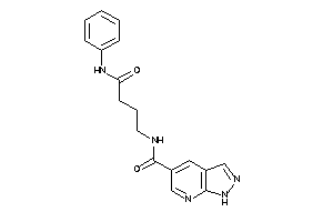 N-(4-anilino-4-keto-butyl)-1H-pyrazolo[3,4-b]pyridine-5-carboxamide