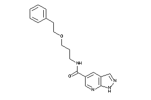 N-(3-phenethyloxypropyl)-1H-pyrazolo[3,4-b]pyridine-5-carboxamide