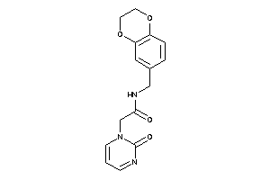 N-(2,3-dihydro-1,4-benzodioxin-6-ylmethyl)-2-(2-ketopyrimidin-1-yl)acetamide