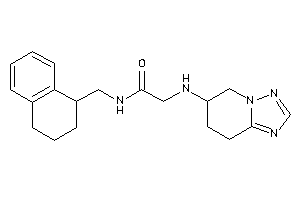 2-(5,6,7,8-tetrahydro-[1,2,4]triazolo[1,5-a]pyridin-6-ylamino)-N-(tetralin-1-ylmethyl)acetamide