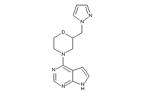 2-(pyrazol-1-ylmethyl)-4-(7H-pyrrolo[2,3-d]pyrimidin-4-yl)morpholine