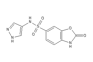 2-keto-N-(1H-pyrazol-4-yl)-3H-1,3-benzoxazole-6-sulfonamide