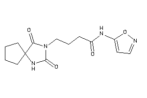 Image of 4-(2,4-diketo-1,3-diazaspiro[4.4]nonan-3-yl)-N-isoxazol-5-yl-butyramide