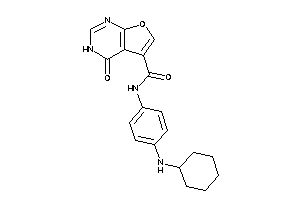 N-[4-(cyclohexylamino)phenyl]-4-keto-3H-furo[2,3-d]pyrimidine-5-carboxamide