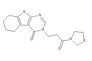 3-(3-keto-3-thiazolidin-3-yl-propyl)-5,6,7,8-tetrahydrobenzothiopheno[2,3-d]pyrimidin-4-one