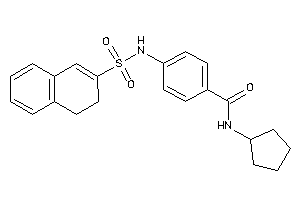 Image of N-cyclopentyl-4-(3,4-dihydronaphthalen-2-ylsulfonylamino)benzamide