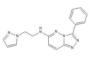 (3-phenyl-[1,2,4]triazolo[3,4-f]pyridazin-6-yl)-(2-pyrazol-1-ylethyl)amine