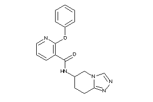 2-phenoxy-N-(5,6,7,8-tetrahydro-[1,2,4]triazolo[4,3-a]pyridin-6-yl)nicotinamide