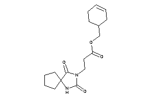 3-(2,4-diketo-1,3-diazaspiro[4.4]nonan-3-yl)propionic Acid Cyclohex-3-en-1-ylmethyl Ester