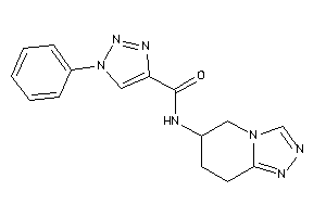 1-phenyl-N-(5,6,7,8-tetrahydro-[1,2,4]triazolo[4,3-a]pyridin-6-yl)triazole-4-carboxamide