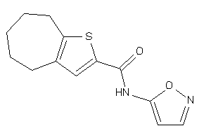 N-isoxazol-5-yl-5,6,7,8-tetrahydro-4H-cyclohepta[b]thiophene-2-carboxamide