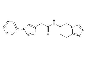 2-(1-phenylpyrazol-4-yl)-N-(5,6,7,8-tetrahydro-[1,2,4]triazolo[4,3-a]pyridin-6-yl)acetamide