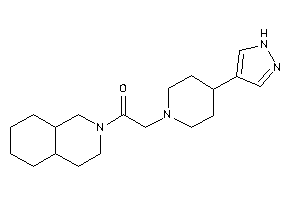 1-(3,4,4a,5,6,7,8,8a-octahydro-1H-isoquinolin-2-yl)-2-[4-(1H-pyrazol-4-yl)piperidino]ethanone