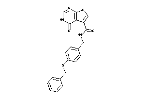 N-(4-benzoxybenzyl)-4-keto-3H-furo[2,3-d]pyrimidine-5-carboxamide