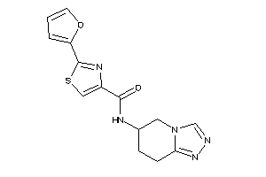 2-(2-furyl)-N-(5,6,7,8-tetrahydro-[1,2,4]triazolo[4,3-a]pyridin-6-yl)thiazole-4-carboxamide