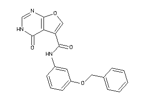 N-(3-benzoxyphenyl)-4-keto-3H-furo[2,3-d]pyrimidine-5-carboxamide