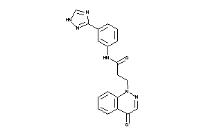 3-(4-ketocinnolin-1-yl)-N-[3-(1H-1,2,4-triazol-3-yl)phenyl]propionamide