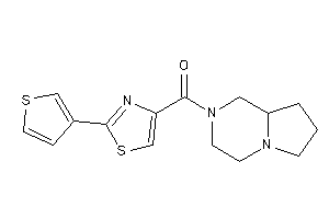 Image of 3,4,6,7,8,8a-hexahydro-1H-pyrrolo[1,2-a]pyrazin-2-yl-[2-(3-thienyl)thiazol-4-yl]methanone