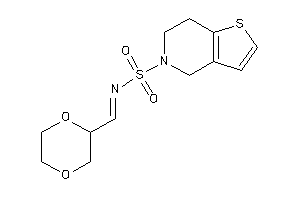 Image of N-(1,4-dioxan-2-ylmethylene)-6,7-dihydro-4H-thieno[3,2-c]pyridine-5-sulfonamide