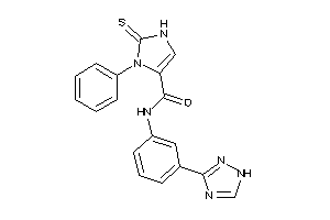 3-phenyl-2-thioxo-N-[3-(1H-1,2,4-triazol-3-yl)phenyl]-4-imidazoline-4-carboxamide