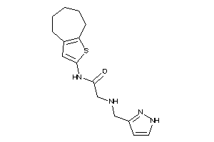 2-(1H-pyrazol-3-ylmethylamino)-N-(5,6,7,8-tetrahydro-4H-cyclohepta[b]thiophen-2-yl)acetamide