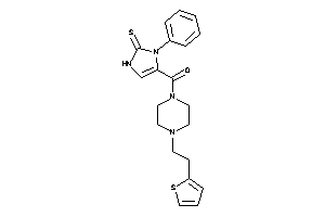 (3-phenyl-2-thioxo-4-imidazolin-4-yl)-[4-[2-(2-thienyl)ethyl]piperazino]methanone