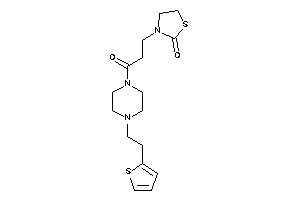 3-[3-keto-3-[4-[2-(2-thienyl)ethyl]piperazino]propyl]thiazolidin-2-one