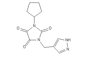 1-cyclopentyl-3-(1H-pyrazol-4-ylmethyl)imidazolidine-2,4,5-trione