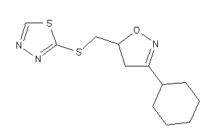 3-cyclohexyl-5-[(1,3,4-thiadiazol-2-ylthio)methyl]-2-isoxazoline