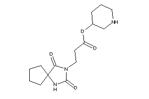 3-(2,4-diketo-1,3-diazaspiro[4.4]nonan-3-yl)propionic Acid 3-piperidyl Ester