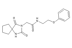 2-(2,4-diketo-1,3-diazaspiro[4.4]nonan-3-yl)-N-(2-phenoxyethyl)acetamide