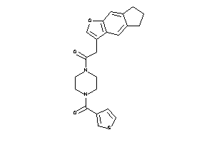 2-(6,7-dihydro-5H-cyclopenta[f]benzofuran-3-yl)-1-[4-(3-thenoyl)piperazino]ethanone