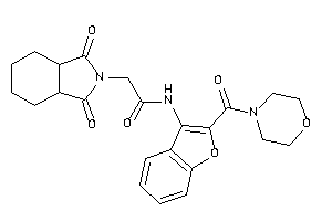 2-(1,3-diketo-3a,4,5,6,7,7a-hexahydroisoindol-2-yl)-N-[2-(morpholine-4-carbonyl)benzofuran-3-yl]acetamide