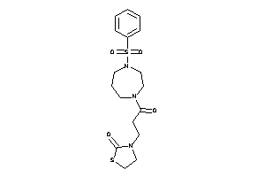 3-[3-(4-besyl-1,4-diazepan-1-yl)-3-keto-propyl]thiazolidin-2-one