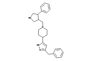 4-(3-benzyl-1H-pyrazol-5-yl)-1-[(4-phenylpyrrolidin-3-yl)methyl]piperidine