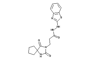 N'-(1,3-benzothiazol-2-yl)-3-(2,4-diketo-1,3-diazaspiro[4.4]nonan-3-yl)propionohydrazide