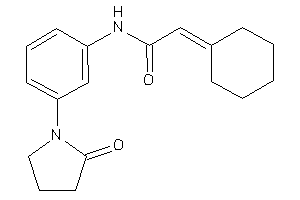 2-cyclohexylidene-N-[3-(2-ketopyrrolidino)phenyl]acetamide