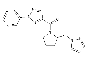 (2-phenyltriazol-4-yl)-[2-(pyrazol-1-ylmethyl)pyrrolidino]methanone