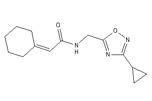 2-cyclohexylidene-N-[(3-cyclopropyl-1,2,4-oxadiazol-5-yl)methyl]acetamide