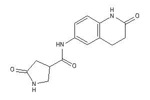 5-keto-N-(2-keto-3,4-dihydro-1H-quinolin-6-yl)pyrrolidine-3-carboxamide