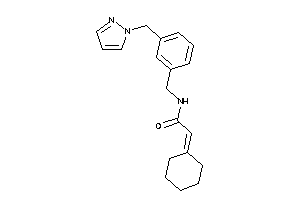 2-cyclohexylidene-N-[3-(pyrazol-1-ylmethyl)benzyl]acetamide